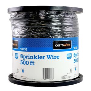 500 ft. 18/10 Black Solid Copper Sprinkler Wire