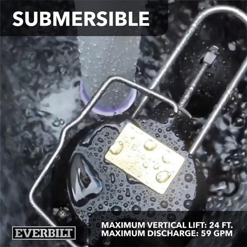 Everbilt 1/3 HP Cast Iron Submersible Sump Pump - Image 8