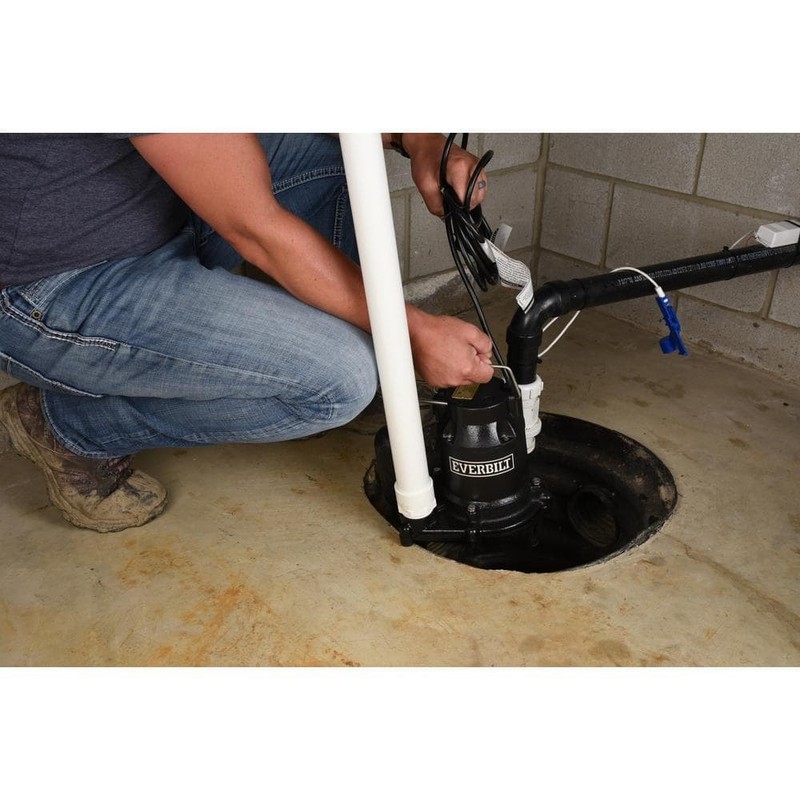 Everbilt 1/3 HP Cast Iron Submersible Sump Pump - Image 14
