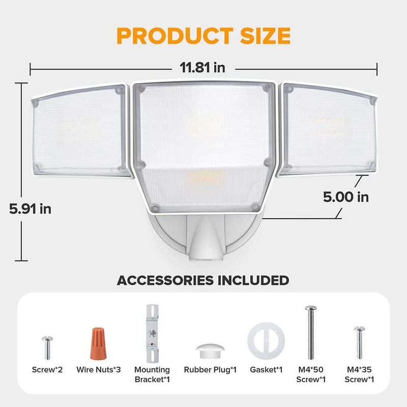 Hyperikon 9000 Lumens 475W Equivalent 320 White LED Flood Light - Image 6
