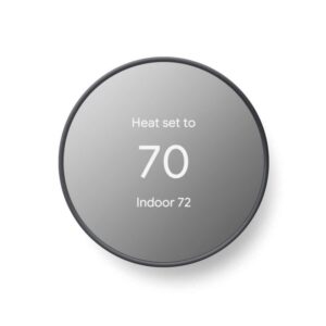 Google Nest Thermostat - Smart Programmable Wi-Fi Thermostat - Charcoal