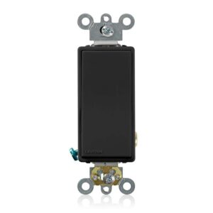 20 Amp Decora Plus Commercial Grade Single Pole Rocker Switch, Black