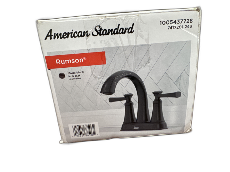 American Standard Rumson 4 in. Centerset 2-Handle Bathroom Faucet in Matte Black - Image 10