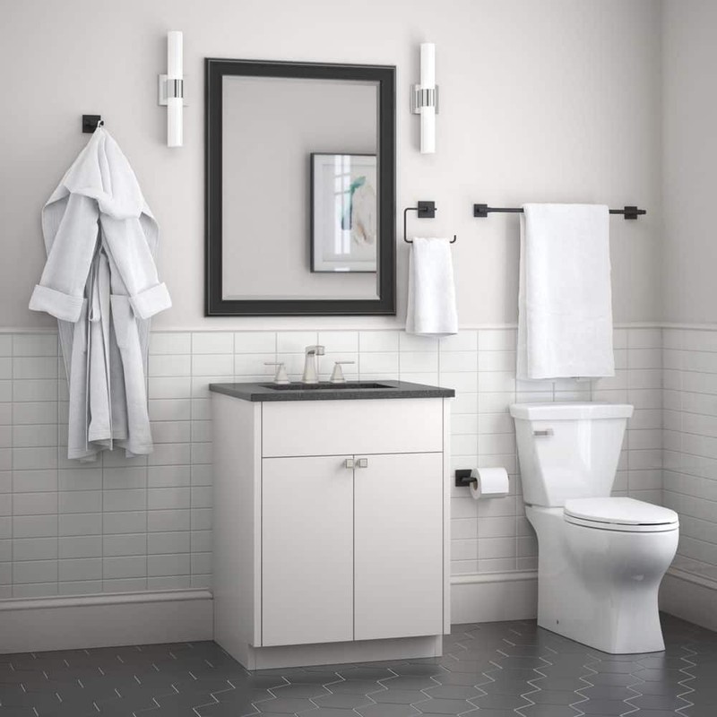 Franklin Brass Maxted Wall Mount Single Post Toilet Paper Holder Bath Hardware - Image 7