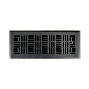 Hampton Bay Art Nouveau 4 in. x 12 in. Steel Floor Register in Oil Rubbed Bronze