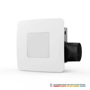 ReVent 80 CFM Ceiling/Wall Mount Easy Installation Bathroom/Bath Exhaust Fan