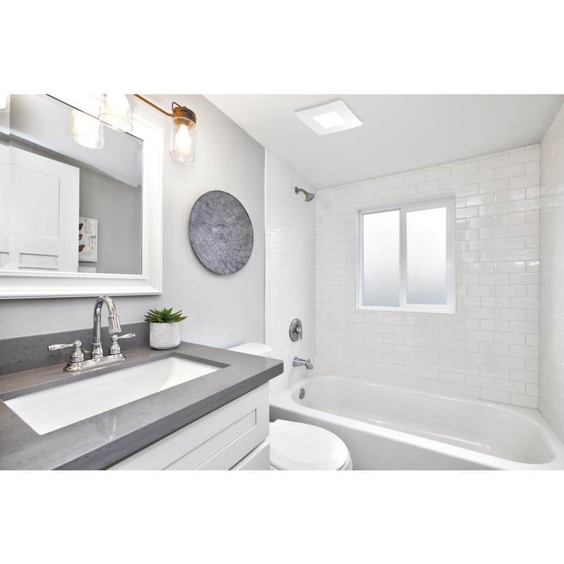 ReVent 80 CFM Ceiling/Wall Mount Easy Installation Bathroom/Bath Exhaust Fan - Image 2