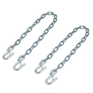 TowSmart 40 in. Towing Safety Chains with S Hooks - 5,000 lb. Capacity