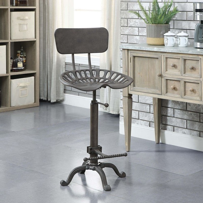 August 24 in. to 30 in. High Industrial Adjustable Tractor Seat Stool - Image 2