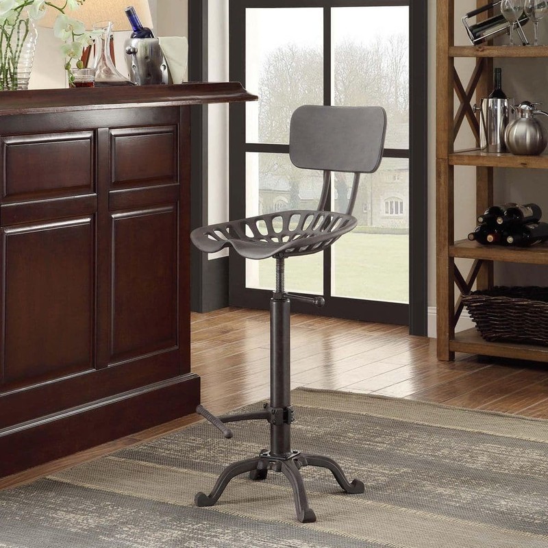 August 24 in. to 30 in. High Industrial Adjustable Tractor Seat Stool - Image 4