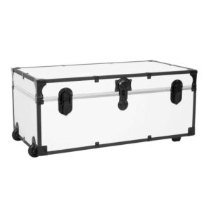 Seward Rover Trunk 32"x13.25"x17.75" with Wheels, 1 Carry Handle, White