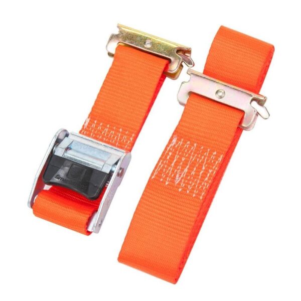 CargoSmart 2 in. x 12 ft. 2000 lbs. Orange Cambuckle Ratchet Strap (2-Pack)