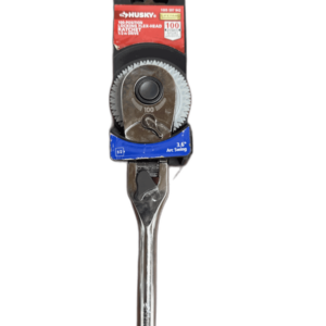 Husky 1/2 in. Drive 100-Position Chrome Locking Flex-Head Ratchet
