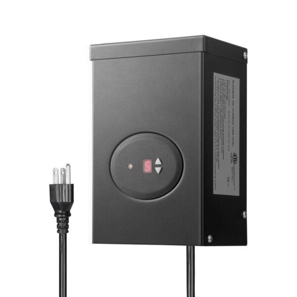 Low Voltage 120W Metal Landscape Lighting Transformer Dusk Dawn Sensor Timer