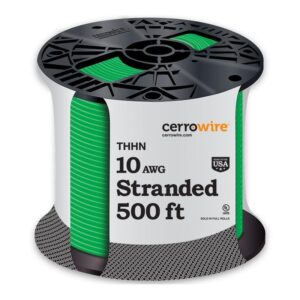 500 ft. 10 Gauge Green Stranded Copper THHN Wire