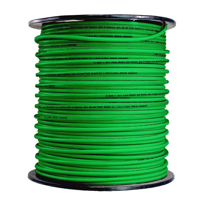 500 ft. 10 Gauge Green Stranded Copper THHN Wire - Image 3
