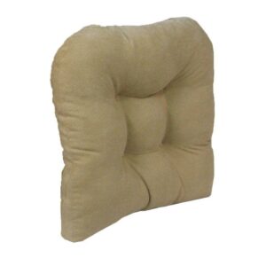 Gripper Non-Slip 17x17 Twillo Stone Tufted Universal Chair Cushions 2PK