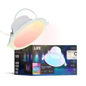 SuperColor 6 in. Adjustable Smart Canless Deep Baffle Recessed Light Trim