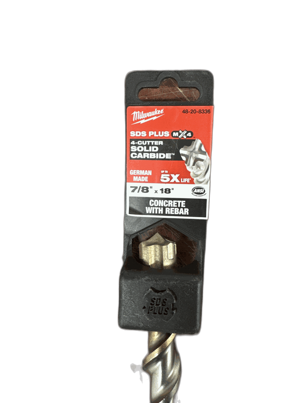 Milwaukee 7/8 in. x 18 in. 4-Cutter SDS-PLUS Carbide Drill Bit - Image 6