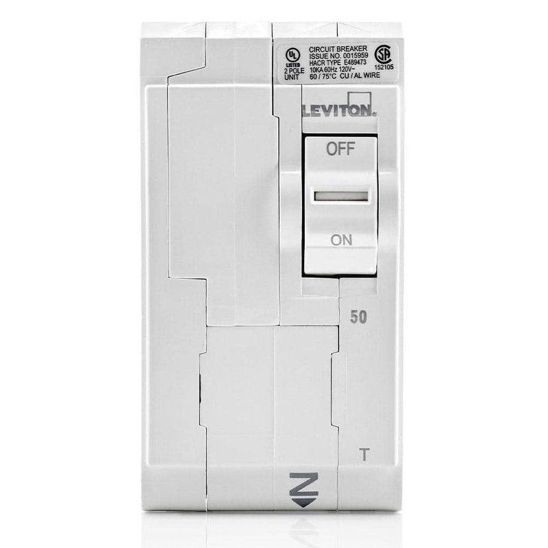 Branch Circuit Breaker 2-Pole 50 Amp 120/240V Thermal Magnetic LB250-TR - Image 2