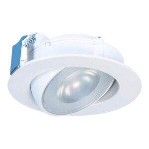 HLA 4 in. Color Selectable Canless Recessed Narrow Beam Gimbal Trim LED