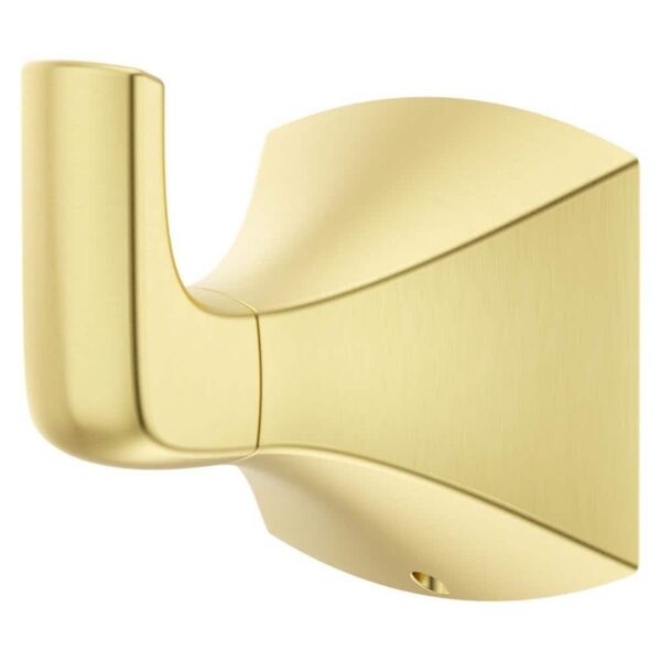 Bruxie J-Hook Robe/Towel Hook in Brushed Gold