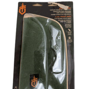 NEW Gerber Cuffless Design Green Beanie & E.A.B. Pocket Knife Gift Set