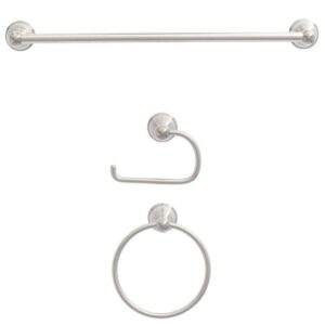 Mandouri 3-Piece Bath Hardware Kit in Brushed Nickel