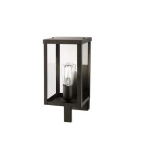 HDC 24 in. Bronze Rustic Indoor/Outdoor 1-Light Wall Sconce w/Clear Glass Shade