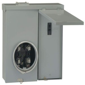 GE PowerMark Gold 100 Amp Single-Phase Outdoor Meter Socket Load Center(TM10RMC)