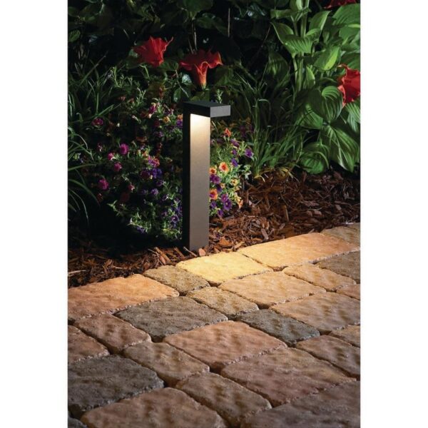 Hampton Bay Jemison 85 Lumen Black LED Outdoor Landscape Path Light