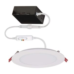 Commercial Electric 6 in. LED 2-Level Lumen Select Canless Light, Adjustable CCT