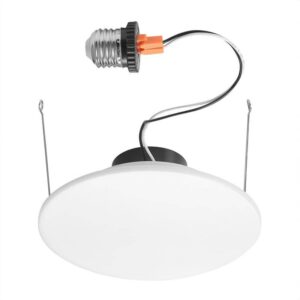 Commercial Electric 6 in. LED Retrofit Light Trim, Adjustable CCT