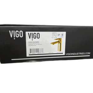 VIGO Davidson Single Handle Single-Hole Bathroom Faucet in Matte Brushed Gold