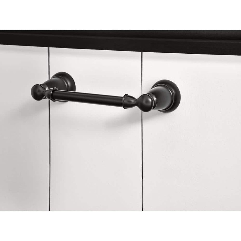 MOEN Banbury Pivoting Double Post Toilet Paper Holder in Matte Black - Image 5