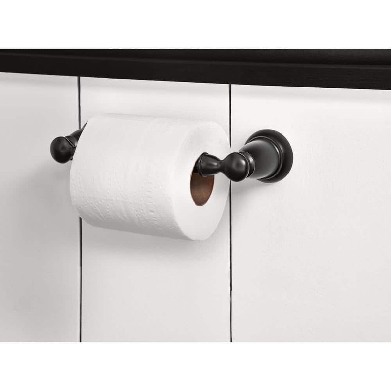 MOEN Banbury Pivoting Double Post Toilet Paper Holder in Matte Black - Image 6