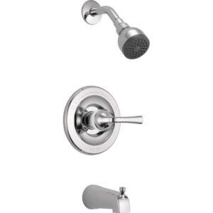 Delta Foundations Single-Handle Tub Shower Faucet Chrome (Valve Included)
