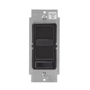 Leviton SureSlide Dimmer Switch for Dimmable LED, Halogen, Incandescent - Black