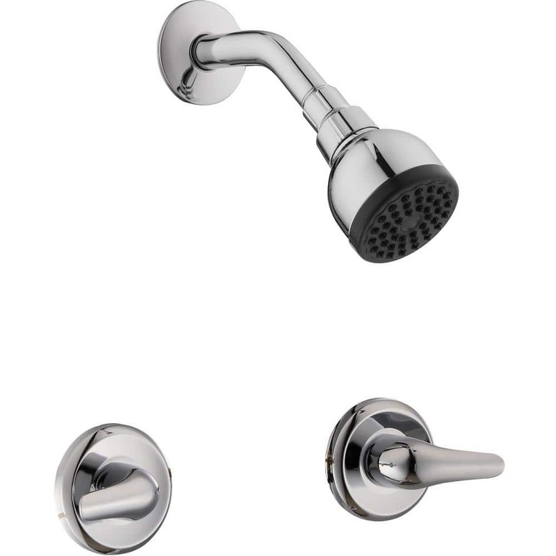 Glacier Bay Aragon Double Handle 1-Spray Shower Faucet 1.75 GPM in Chrome