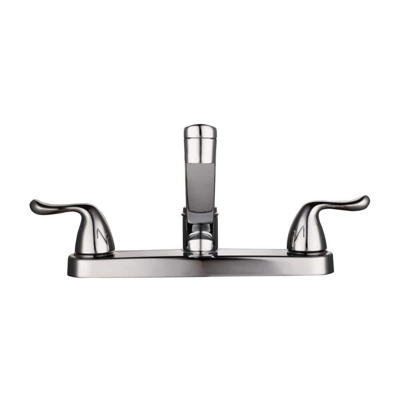 Glacier Bay Constructor Double Handle Standard Kitchen Faucet in Chrome - Image 4