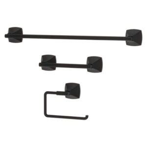 Pfister Bellance 3 Piece Bath Hardware Set 18" Towel Bar Towel Ring Toilet Paper