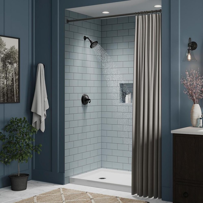 KOHLER Forte 1-Spray 5.5" Single Wall Mount Fixed Shower Head Matte Black - Image 4