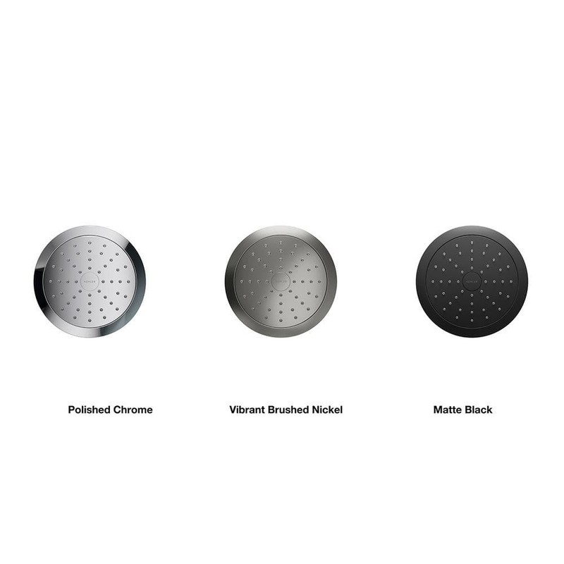 KOHLER Forte 1-Spray 5.5" Single Wall Mount Fixed Shower Head Matte Black - Image 8