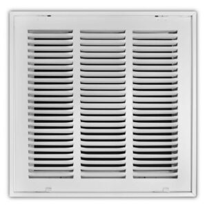 Everbilt 14 in. x 14 in. Steel Return Air Filter Grille in White