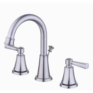 Glacier Bay Melina 8 in. Widespread Double-Handle Bathroom Faucet Brushed Nickel