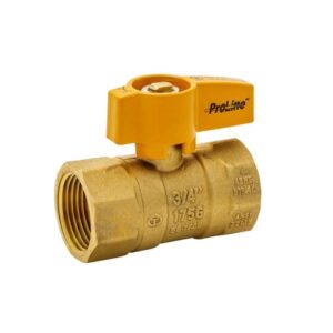 ProLine Series 3/4 in. Brass FPT 2-Piece Gas Valve