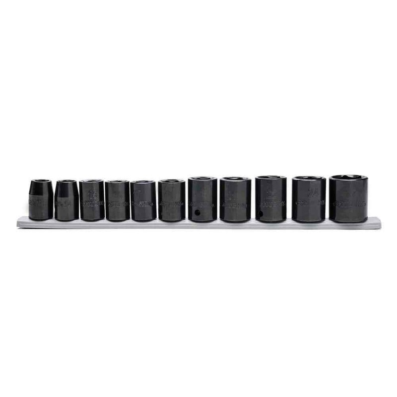 Husky 1/2 in. Drive Standard Metric 6-Point Impact Socket Set (11-Piece) - Image 7