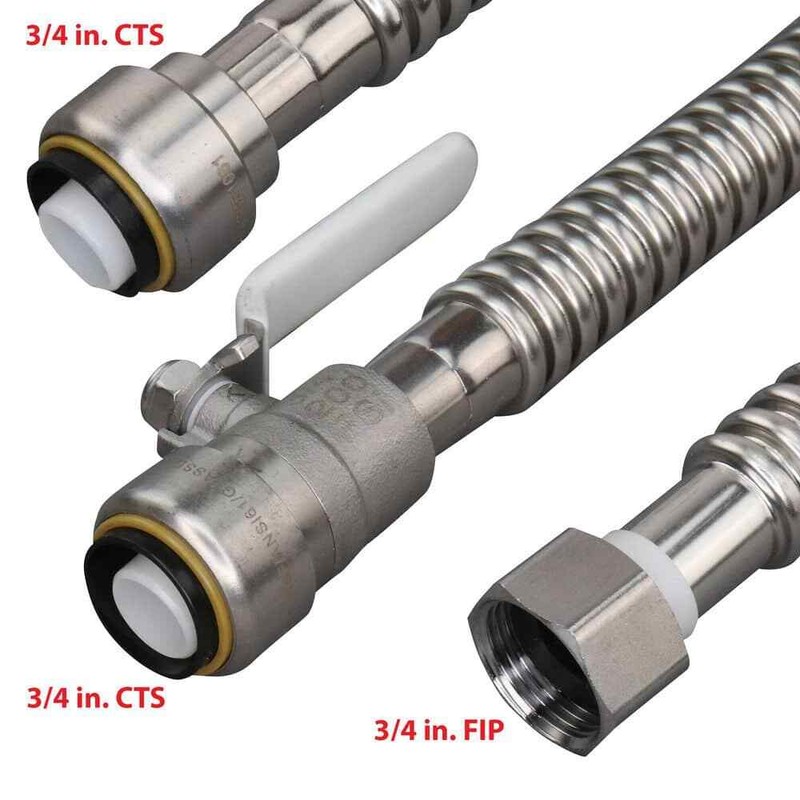 Everbilt 3/4 in. SSPTC x 3/4 in. FIP Water Heater Connection Kit - Image 4