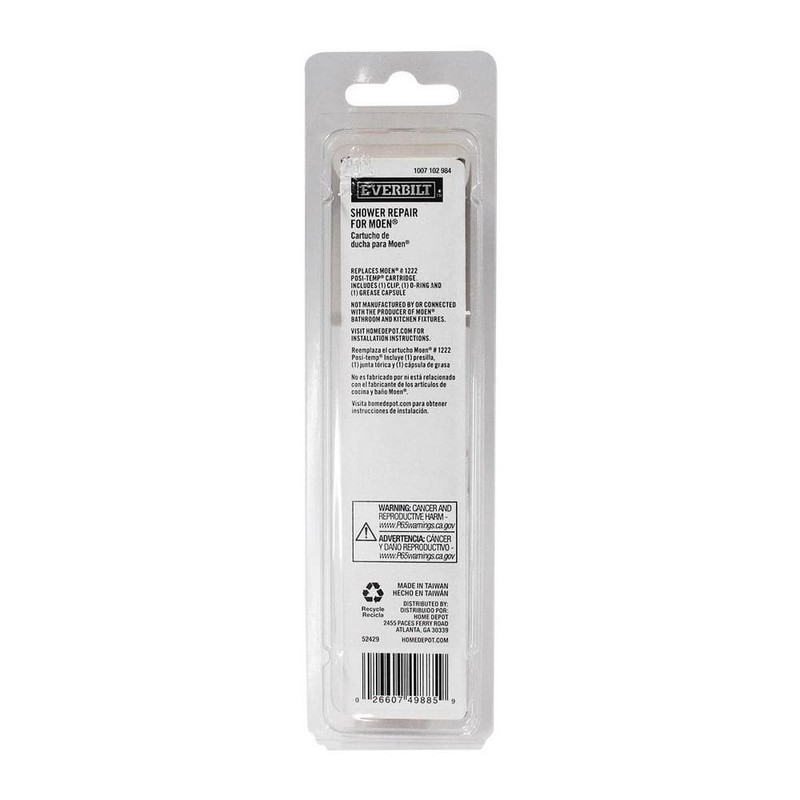 Everbilt 4 1/8 in. B-19 Single Lever Cartridge for Moen Replaces 1222 Posi-Temp - Image 8