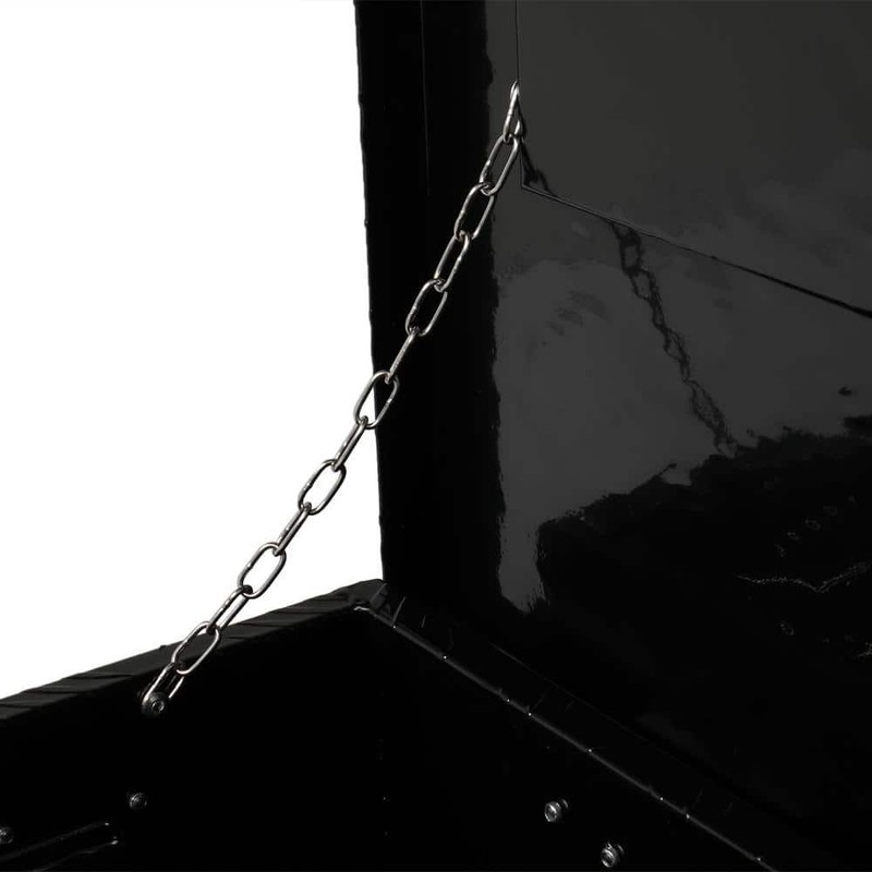 Karl Home 30" Black Diamond Plate Aluminum Underbody Truck Tool Box Lock w/Keys - Image 5
